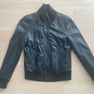 Black Leather Women's Jacket